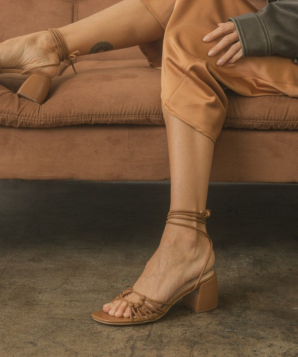 Celia Strappy Lace Up Heeled Sandal