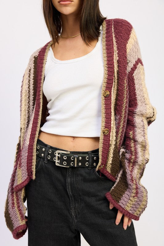 Cozy Clash Cardigan