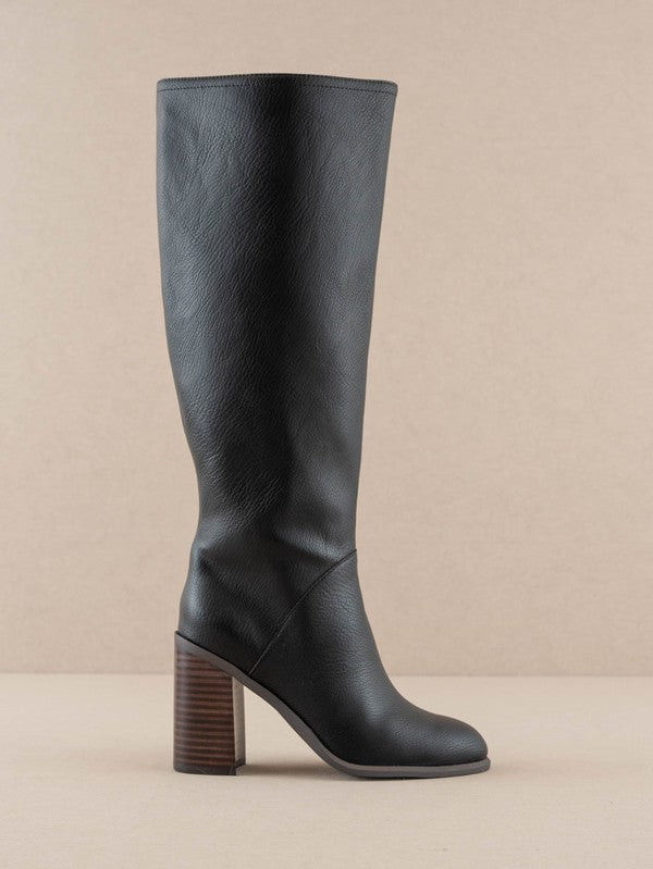 Always Here Block Heel Knee High Boots