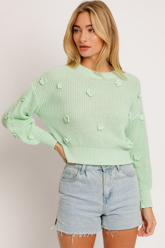 Flowers For Me Sweater