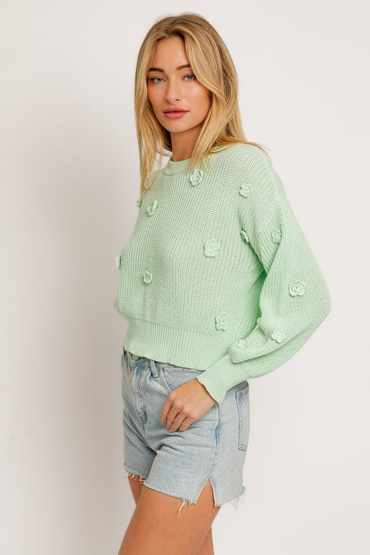 Flowers For Me Sweater