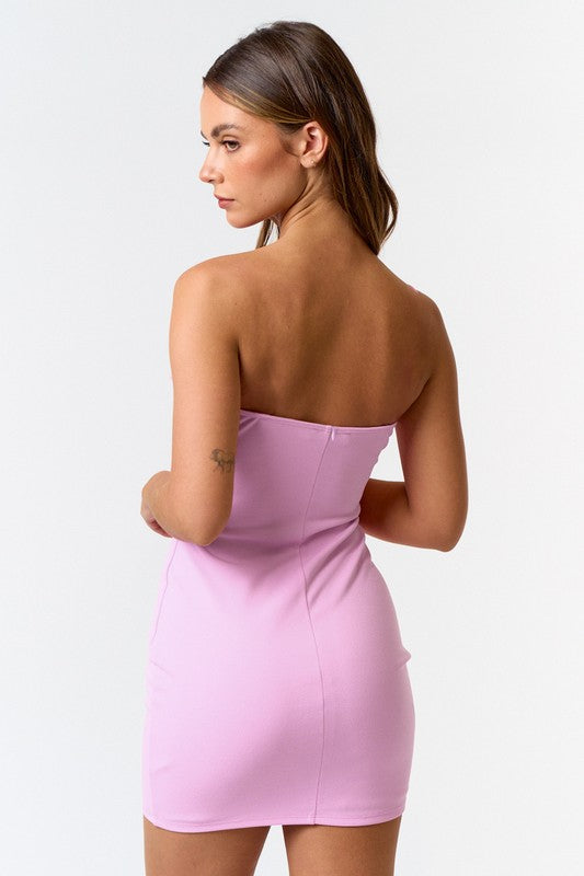 Dream Girl in Lace Tube Mini Dress