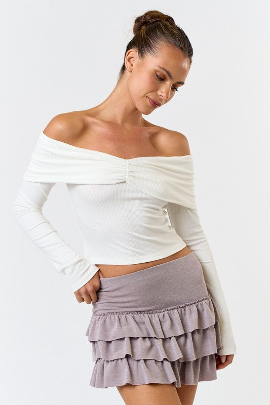 Elegant Off The Shoulder Top