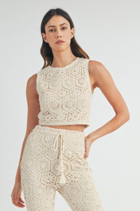 Cape May Crochet Lace Crop Top