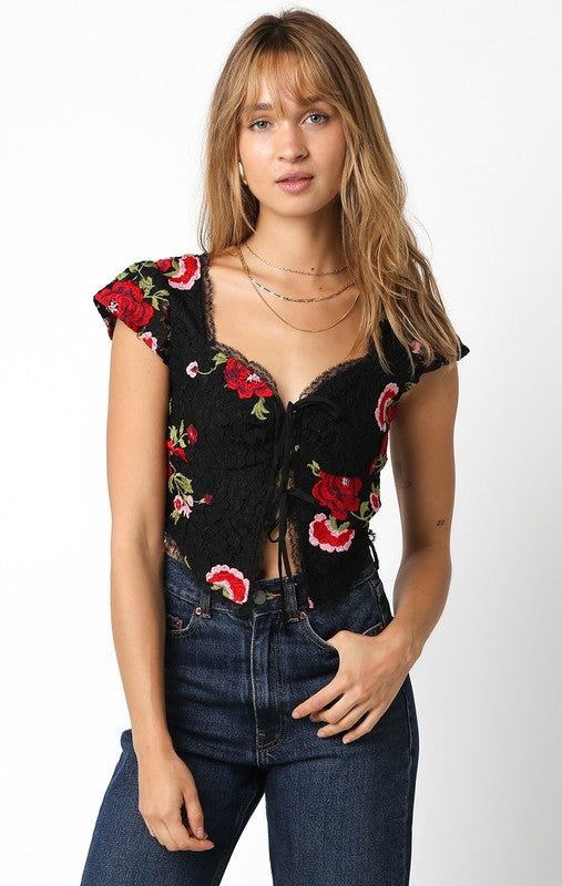 Courtyard Crush Floral Top
