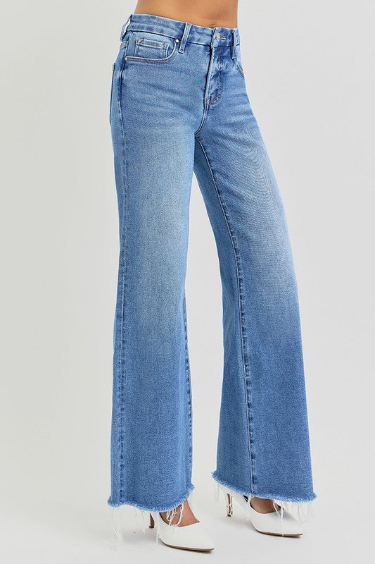 Sway Mid Rise Wide Leg Jeans