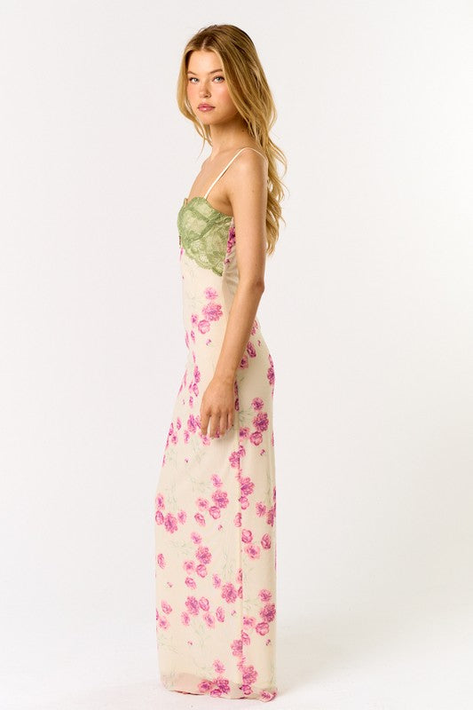 Floral Fantasy Lace Maxi Dress