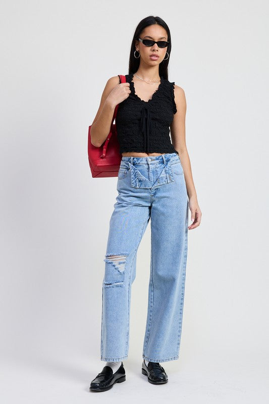 Cloud Break Sleeveless Top