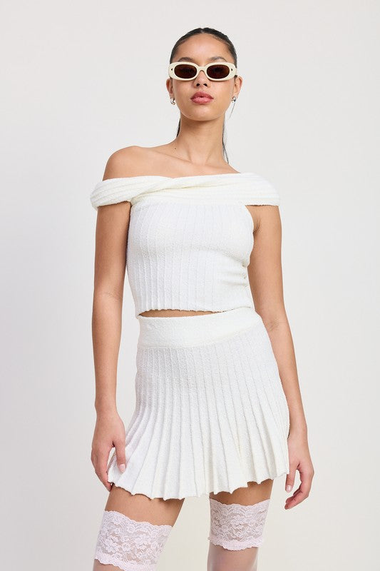 Caia Off The Shoulder Knit Top