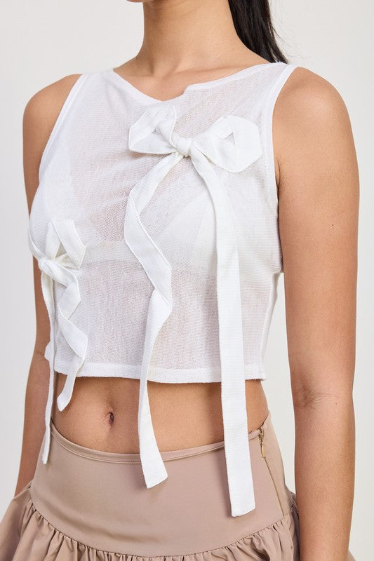 Bow Belle Sheer Top