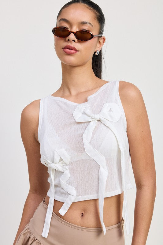 Bow Belle Sheer Top