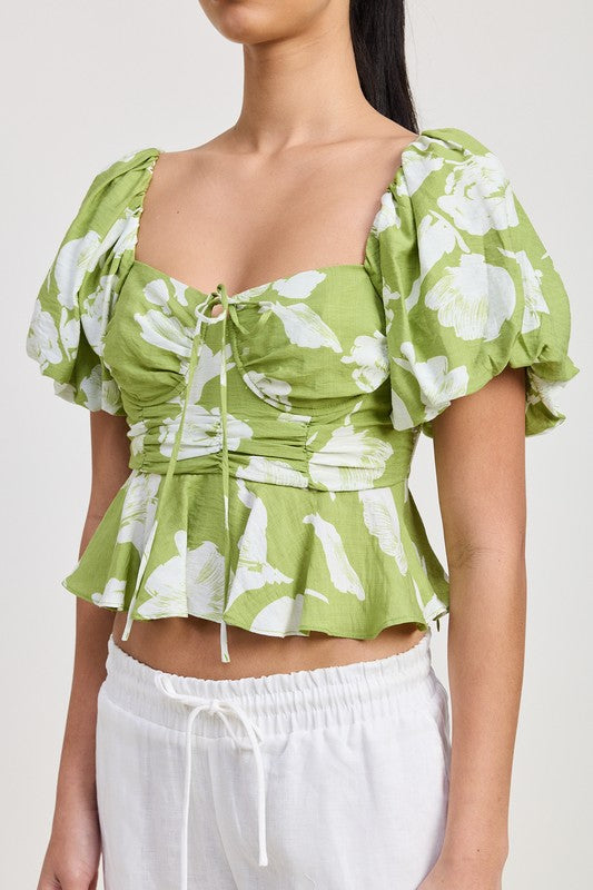 Garden Muse Peplum Top