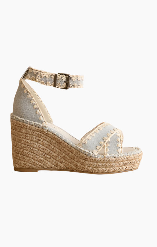 Saddler Raffia Wedge Sandal