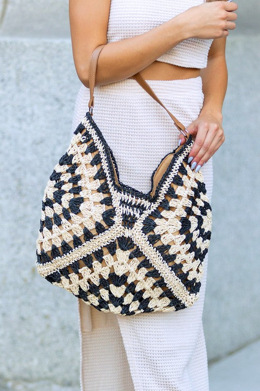 Full of Sunshine Woven Straw Shoulder Bag