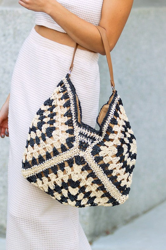 Full of Sunshine Woven Straw Shoulder Bag