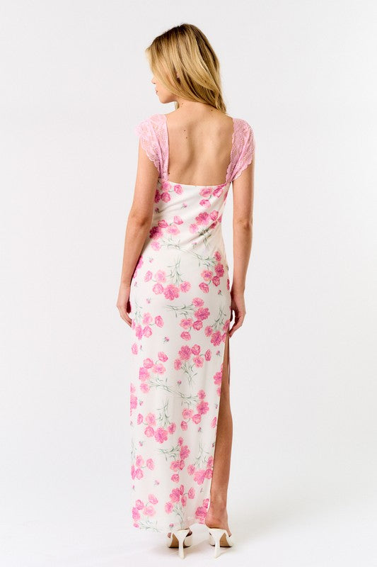 Garden Party Lace Floral Maxi Dress