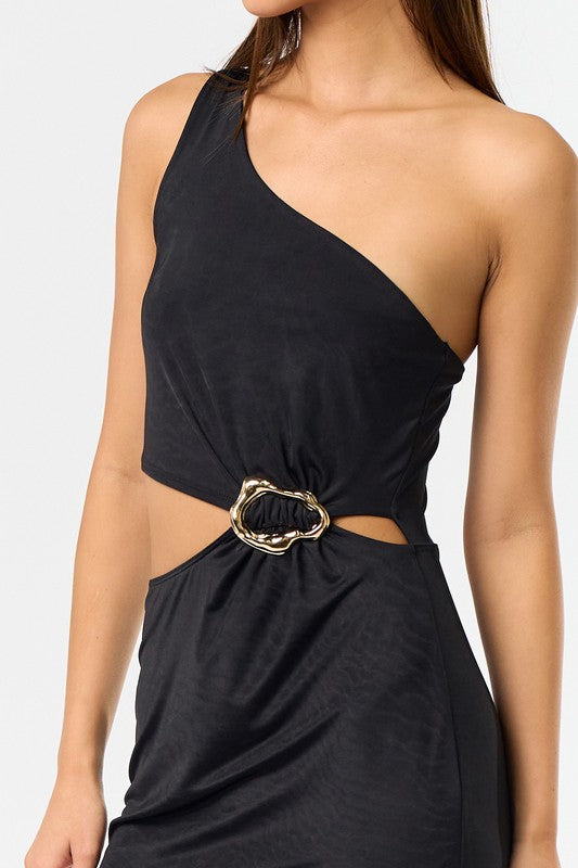 Amalfi Sunset One Shoulder Dress