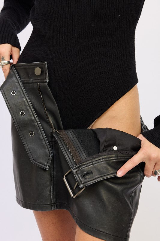 Back Talk Turtleneck Bodysuit