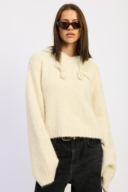 Aspen Fringe Drawstring Hoodie