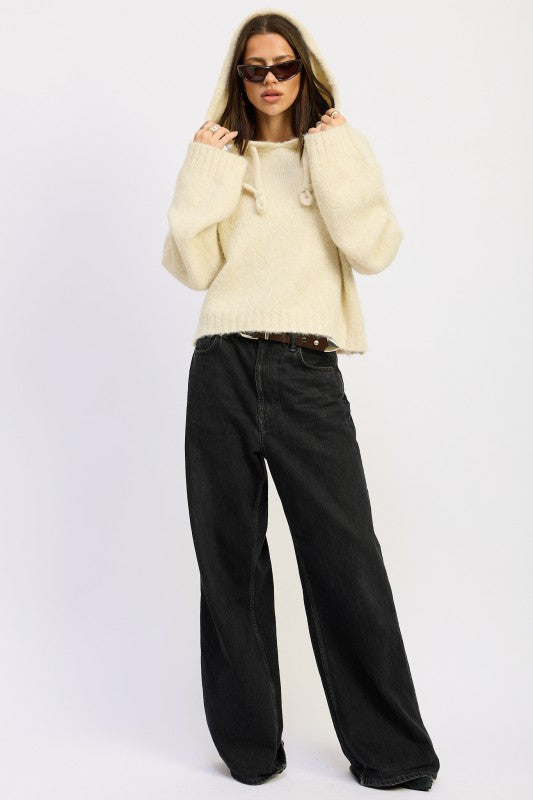 Aspen Fringe Drawstring Hoodie