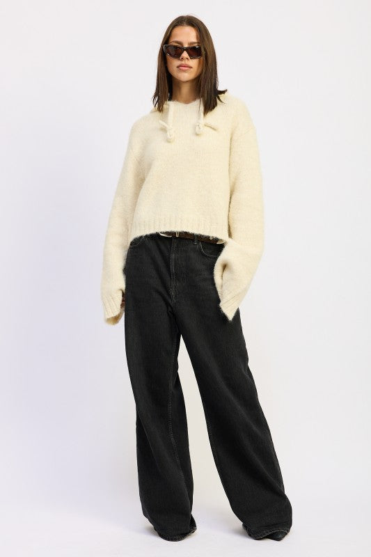 Aspen Fringe Drawstring Hoodie