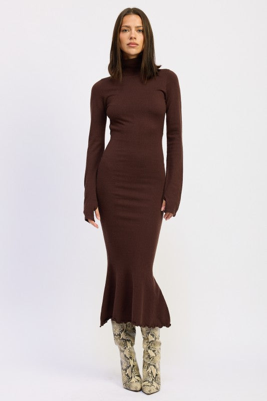 Back Talk Cutout Midi Dress