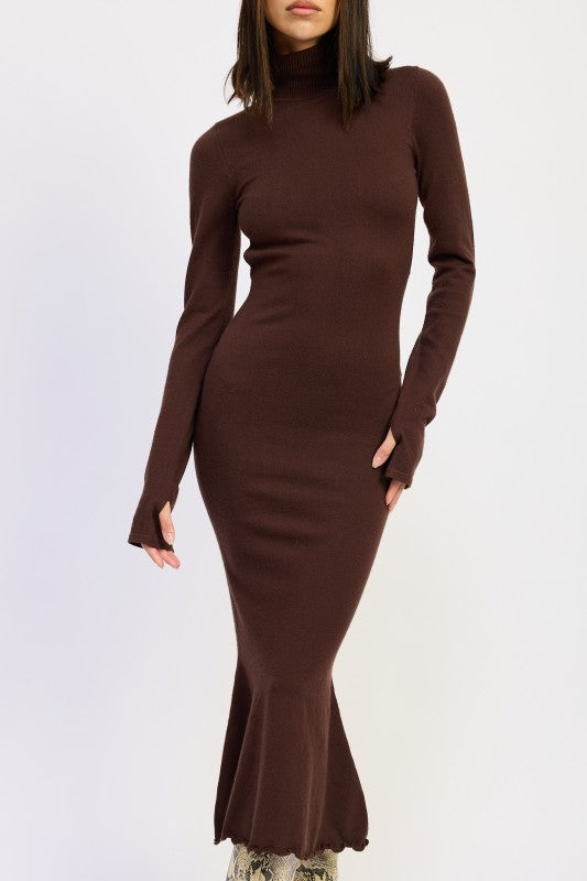 Back Talk Cutout Midi Dress