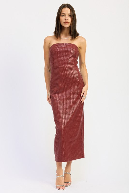 Gloss Hour Tube Midi Dress
