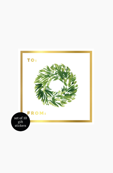 Wreath Holiday Gift Tags - Set of 10
