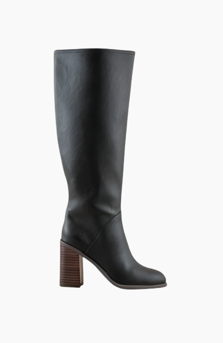 Always Here Block Heel Knee High Boots