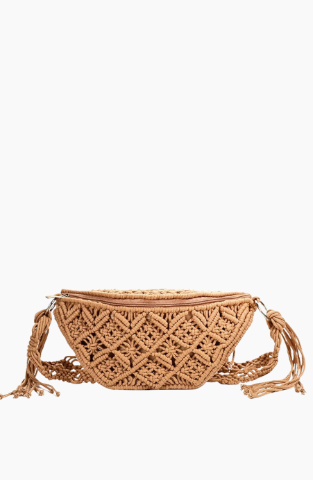 Beach Please Macrame Sling Bag