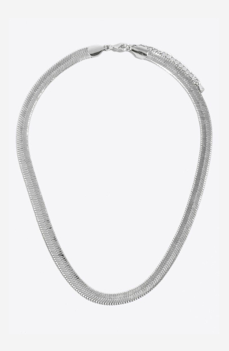 Wide Herringbone Chain Necklace