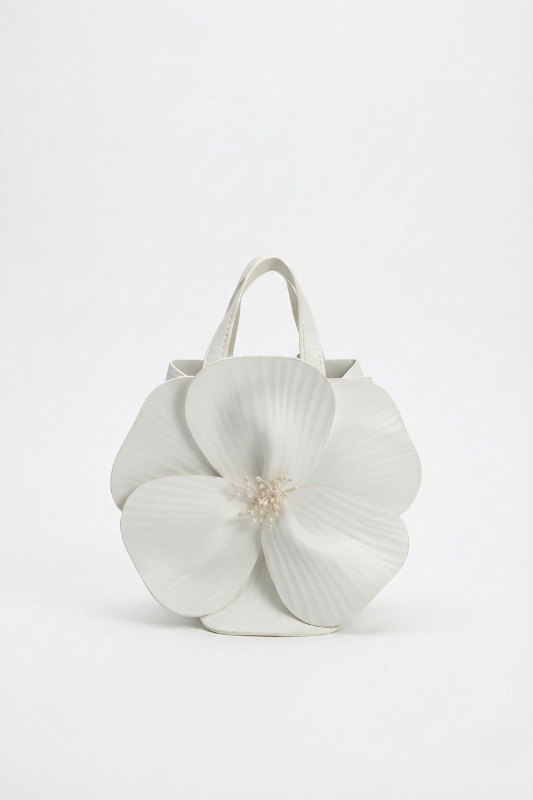 Melie Bianco Monroe Ivory Top Handle Bag